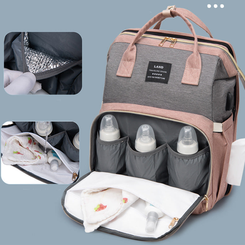 2-in-1 Baby Bag/Travel Cot