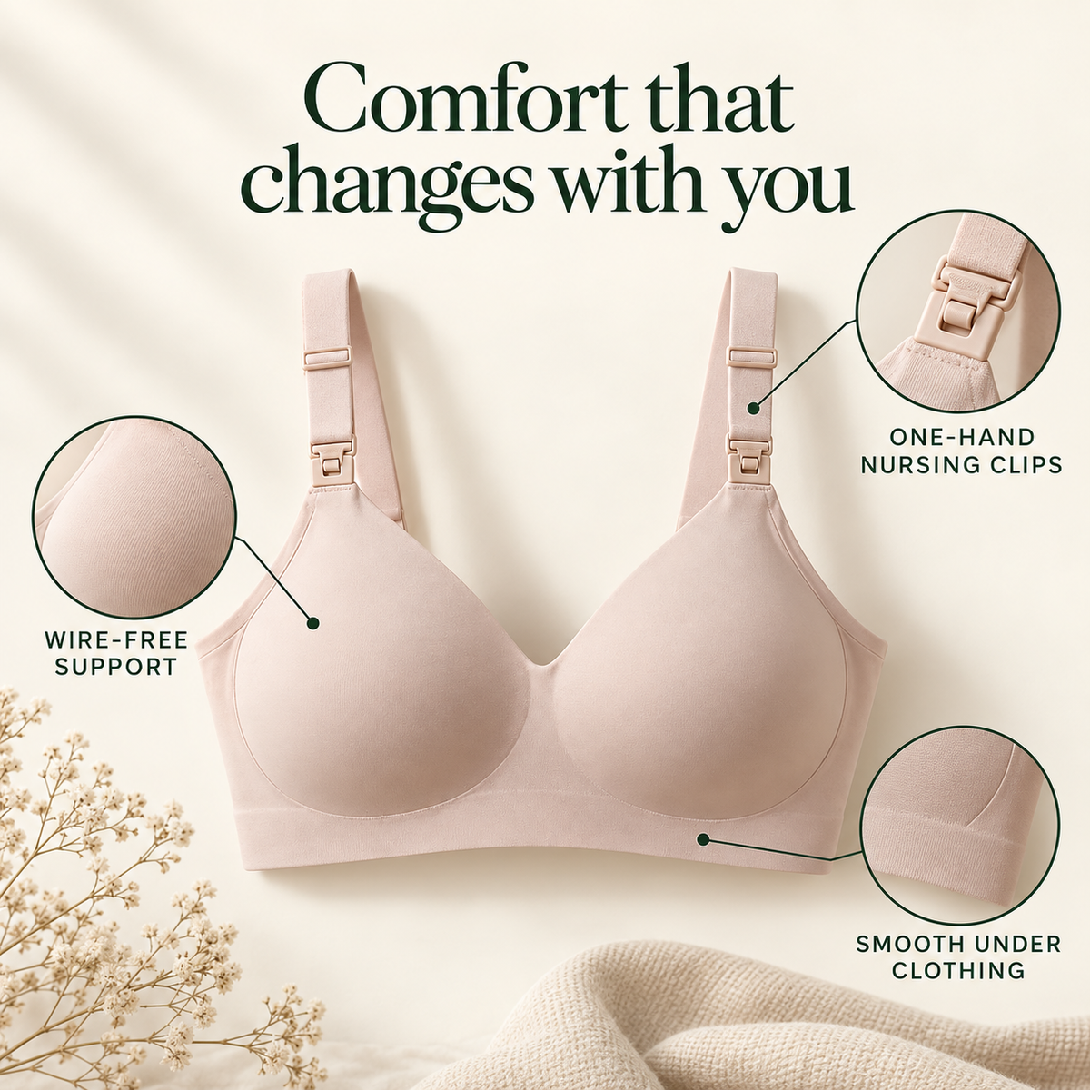 CloudSoft™ Maternity & Nursing Bra