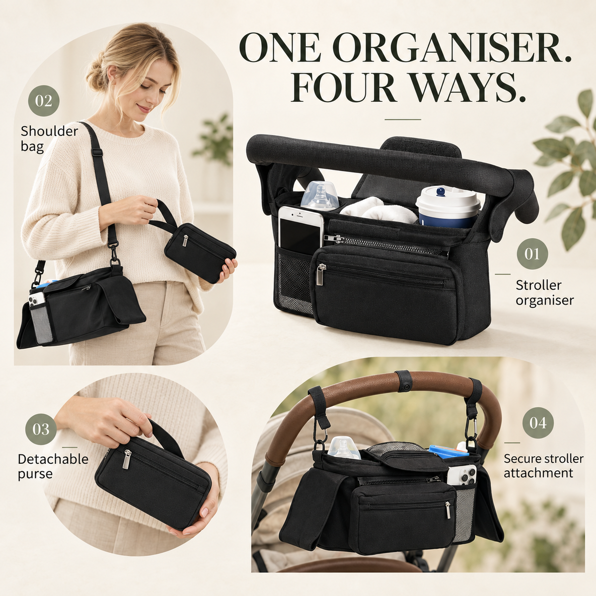 Hiccups and Co Stroller Organiser